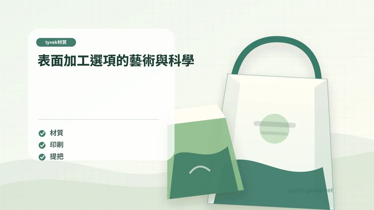 表面加工選項的藝術與科學，tyvek材質相關細節圖