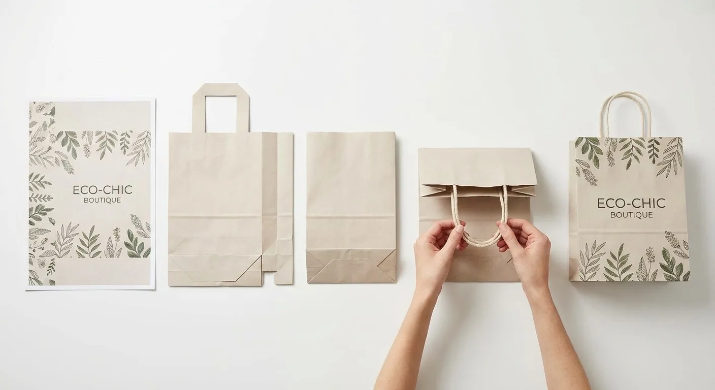 紙袋開發流程：從尺寸確認、袋型判斷、打樣到量產成品