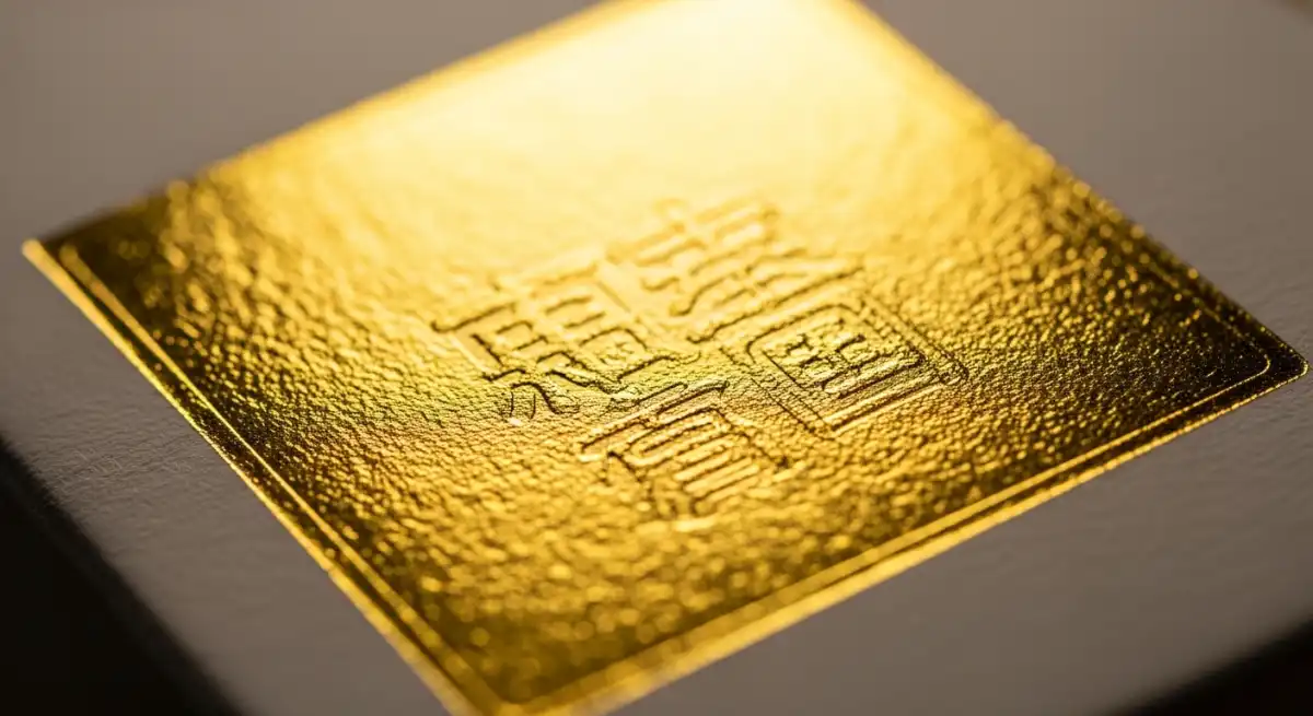 紙袋燙金 Logo 加工細節,說明細線條、面積與壓印限制