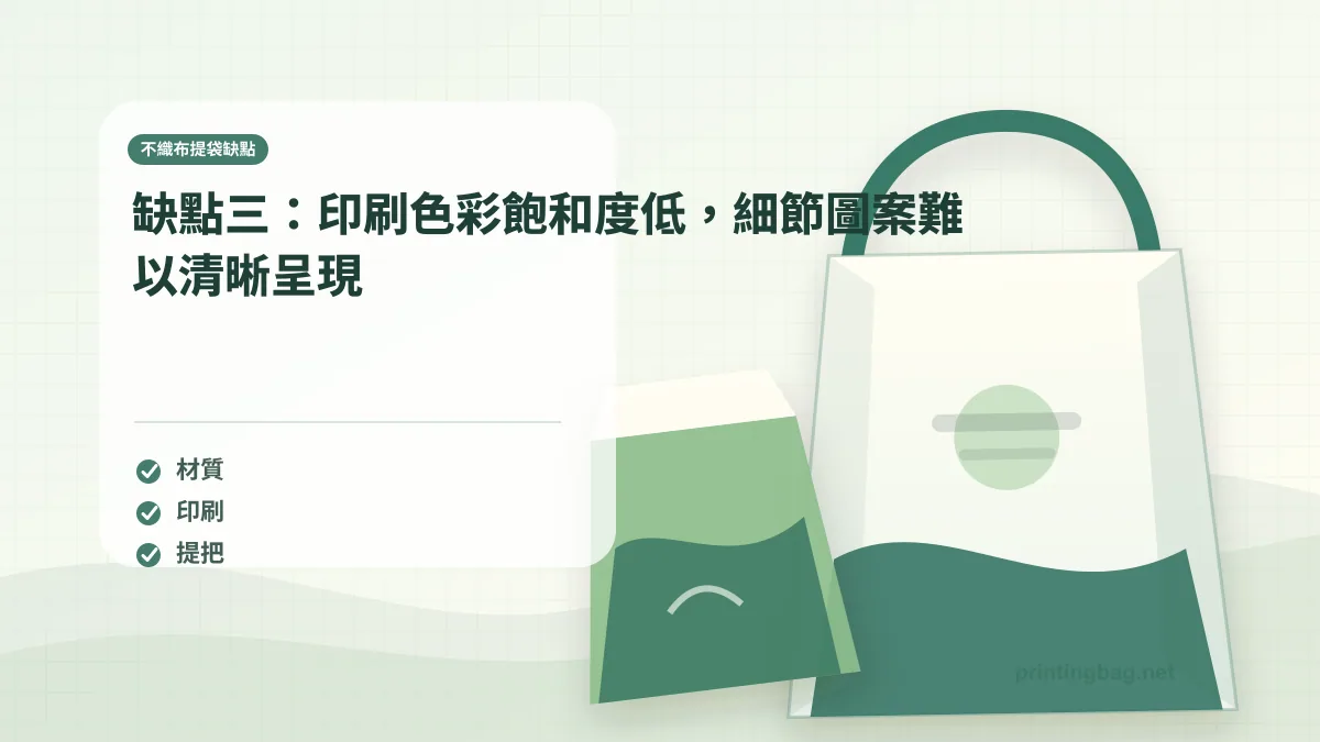 不織布袋印刷效果比較:色彩飽和度與紙袋差異