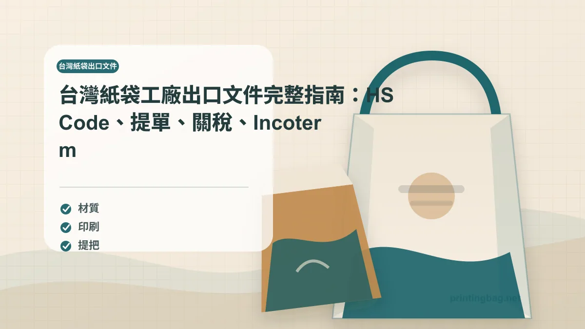 Taiwan paper bag factory export documentation customs HS code guide