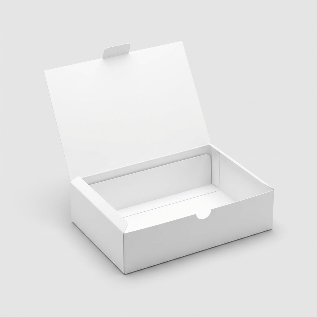 書型盒(Book Box)結構展開圖