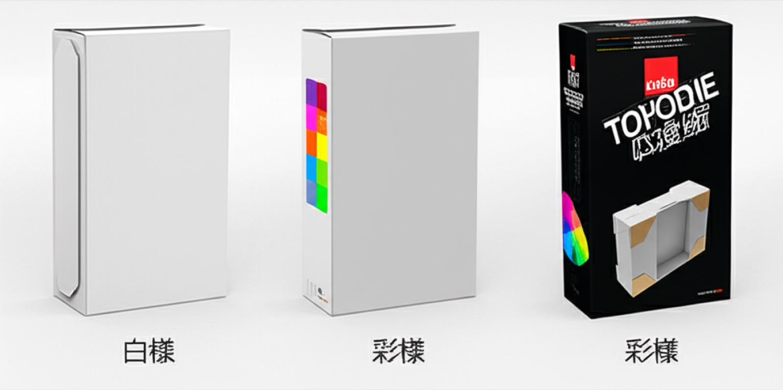 打樣三階段:白樣、彩樣、量產成品